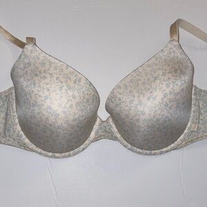 Victoria's Secret Cream and Blue Floral Bra